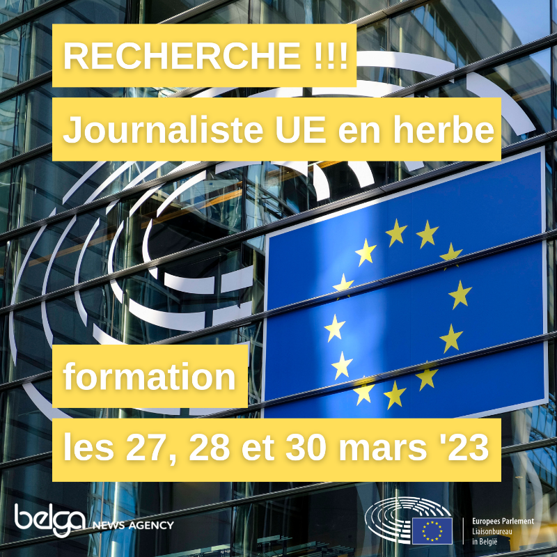 BelgaNewsAgency's tweet photo. 🚨Vous êtes un #journaliste débutant et passioné par l'#Europe ? Inscrivez-vous à une formation exclusive de trois jours! Envoyez-nous votre CV avant le 27/02 à eutraining@belga.be