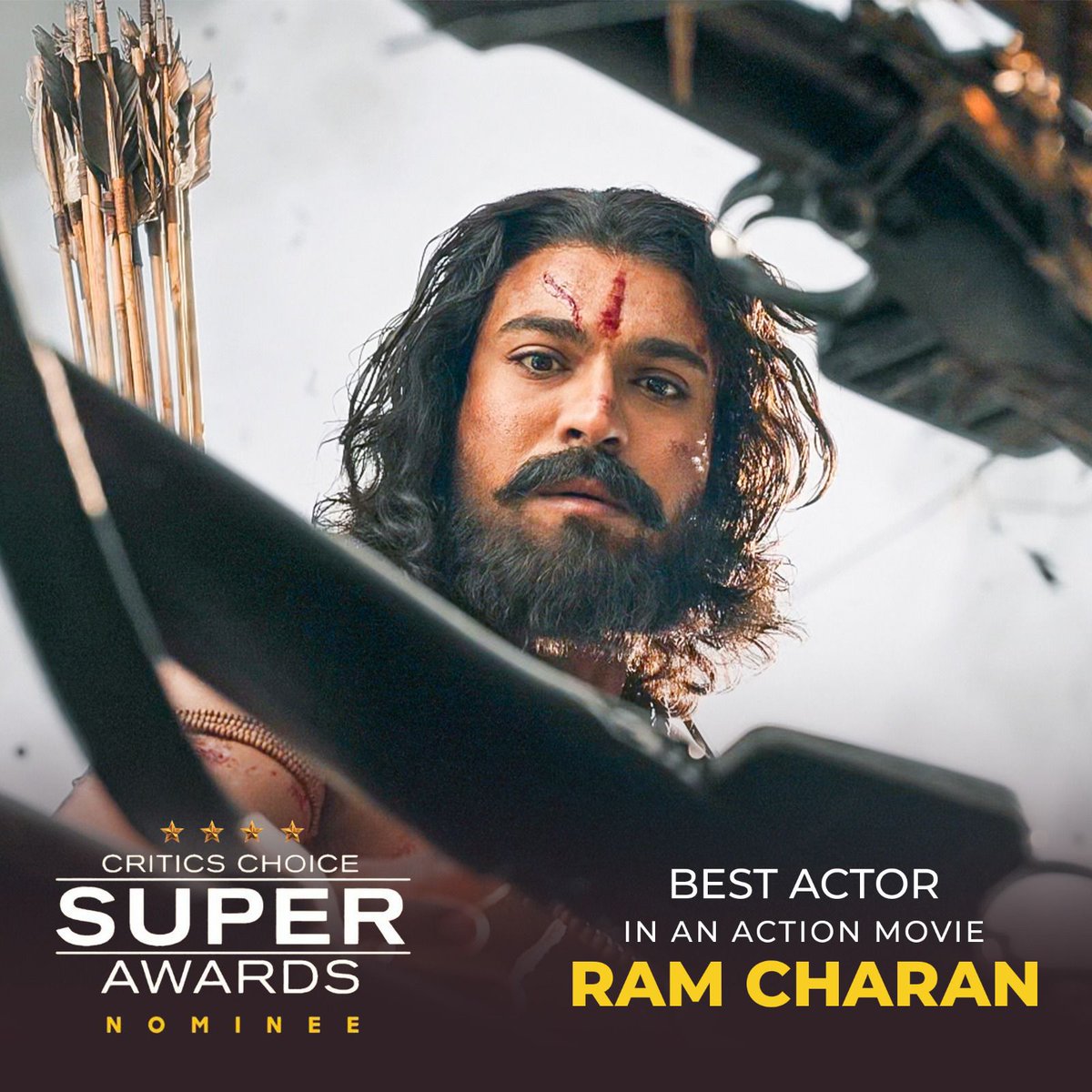 amitbhatia1509's tweet photo. Mega Power Star @alwaysRamCharan is nominated in the Best Actor in an Action Movie category.
His name was among the list which had some of Hollywood’s finest actors like Tom Cruise, Nicholas Cage and Brad Pitt.
#RamCharan
#rchca https://t.co/FsScbCaVsz