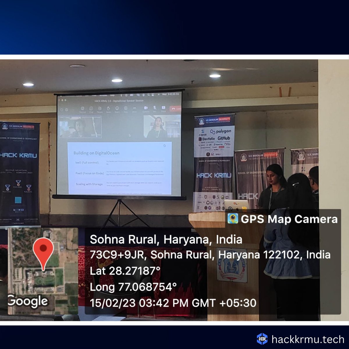 HackKrmu's tweet photo. Bringing the cloud to life! ☁️🌟
The speaker session by @aaishika from @digitalocean at #hackkrmu2 was an incredible opportunity for our participants to learn about the latest trends and innovations in cloud computing. https://t.co/j8zum4OOIY