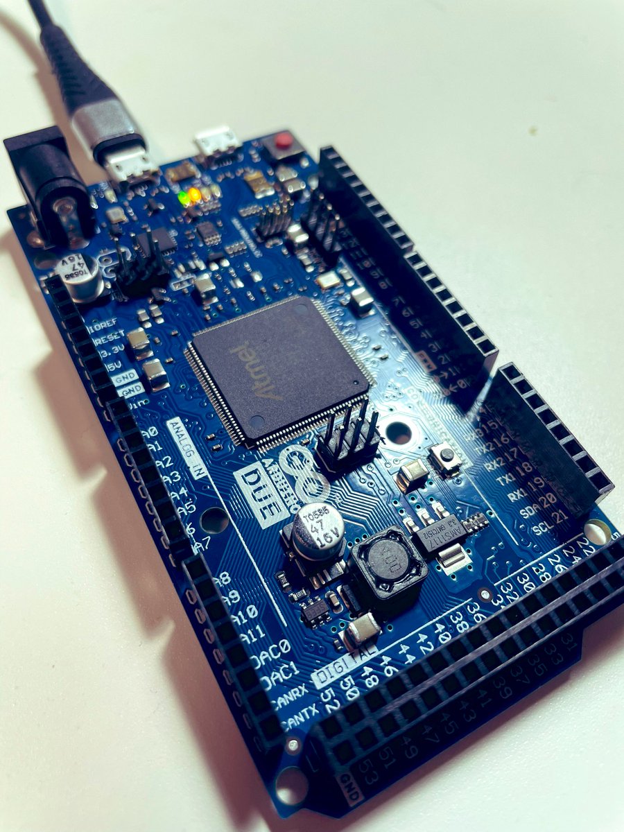 chrmlinux03's tweet image. #リナちゃんコレクション 
#ArduinoDUE 
Arduino初のARM Cortex-M3(32bit) を搭載したマイコンボード
*I/Oピンが3.3Vなので注意が必要💧