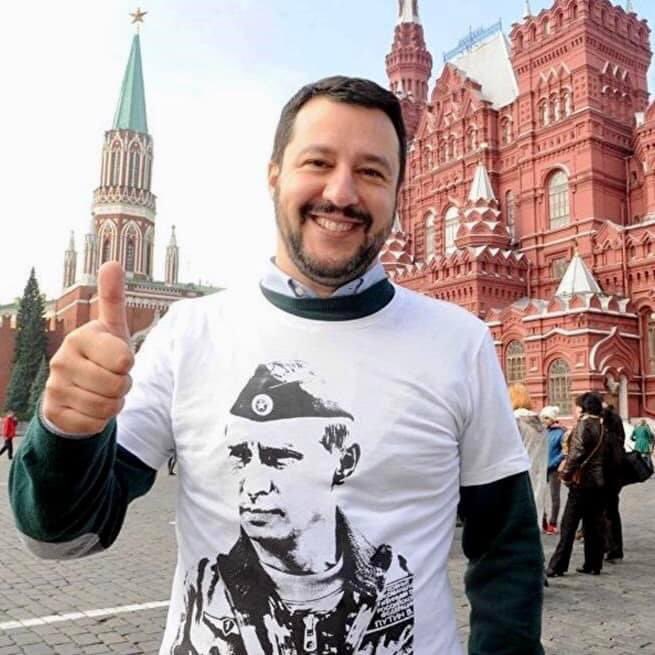 dotf's tweet photo. “No alle sanzioni, sarebbero l’ultima delle opzioni, non vedo quale interesse abbia la #Russia a innescare una guerra”.

Matteo #Salvini, segretario della #Lega, 23 febbraio 2022

#leultimeparolefamose #amicidiPutin #UkraineRussiaWar https://t.co/ClGLU6AsRc