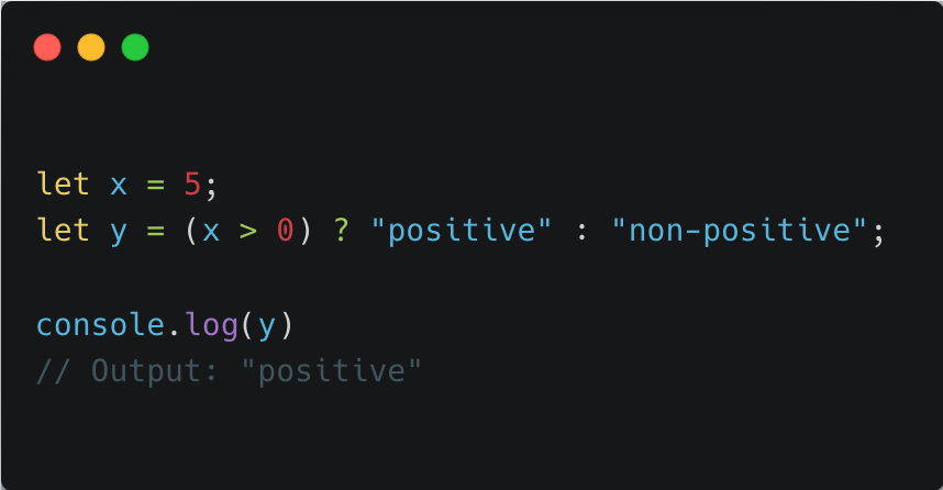 What is a ternary operator in Javascript, and how it works: - Thread ...