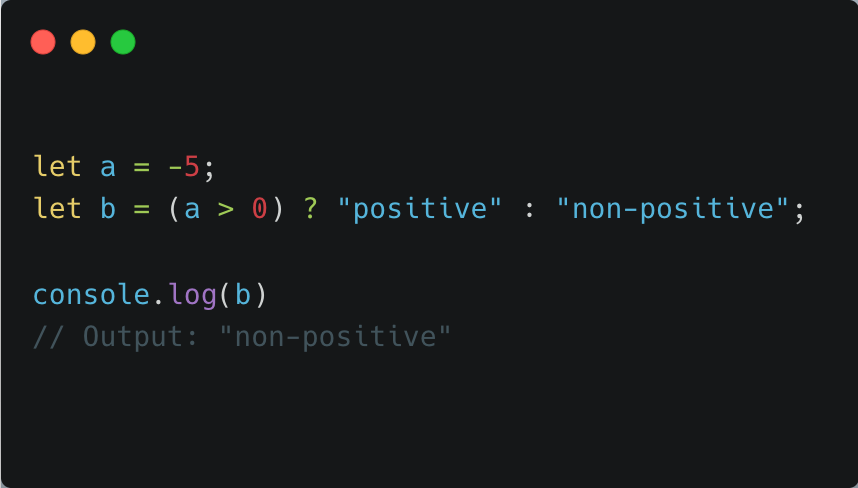 What is a ternary operator in Javascript, and how it works: - Thread ...