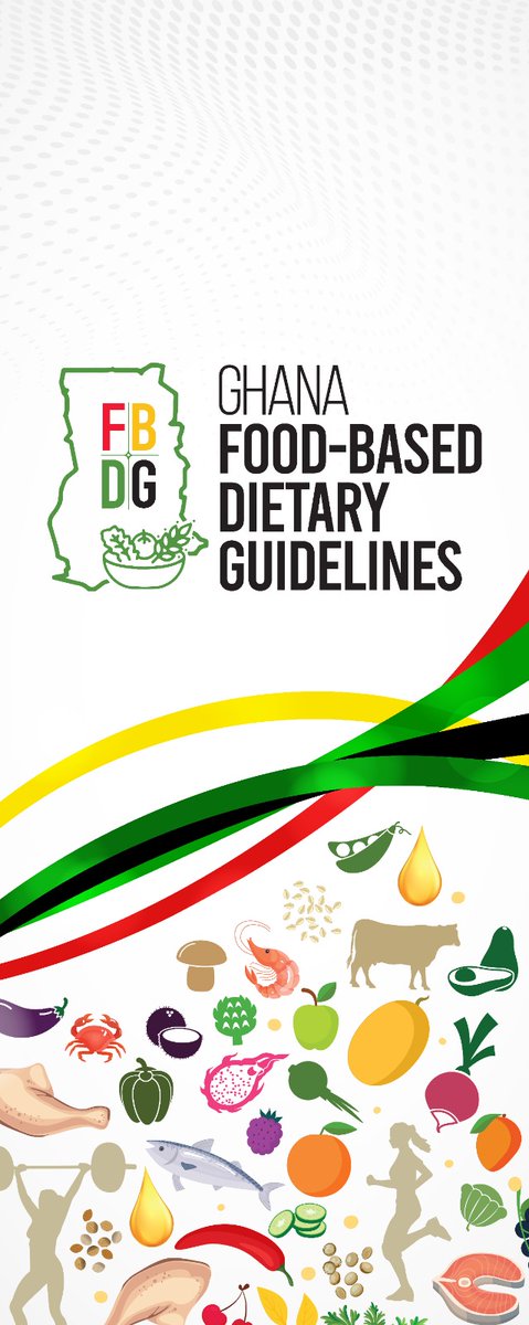 UhasFch's tweet photo. Officially launched! 🥳🎊🥂🎉🙌 
The 4th in West Africa and 8th in the entire Africa 🌍 to have a National Food-Based Dietary Guideline  🥗🥘🍛🍲🥭🍉🥑🍅🍌🍊🍋🍆🍍. Congratulations Ghana 🇬🇭 👏 
#healthyeating #healthyfoodchoices #healthylifestyle #eatghana #FBDG https://t.co/L3sYtgS1Xh