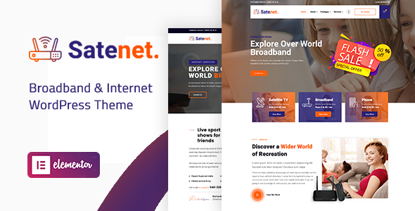 Satenet is an exclusively WordPress designed theme for Internet, Broadband and Satellite TV Providers. It will suit for  
Internet Service Provider, Satellite TV, Broadband, Online TV, Cable Television, IPTV, Telecom Company, Online Cinema.

amdiking.com/shop/satenet-b…