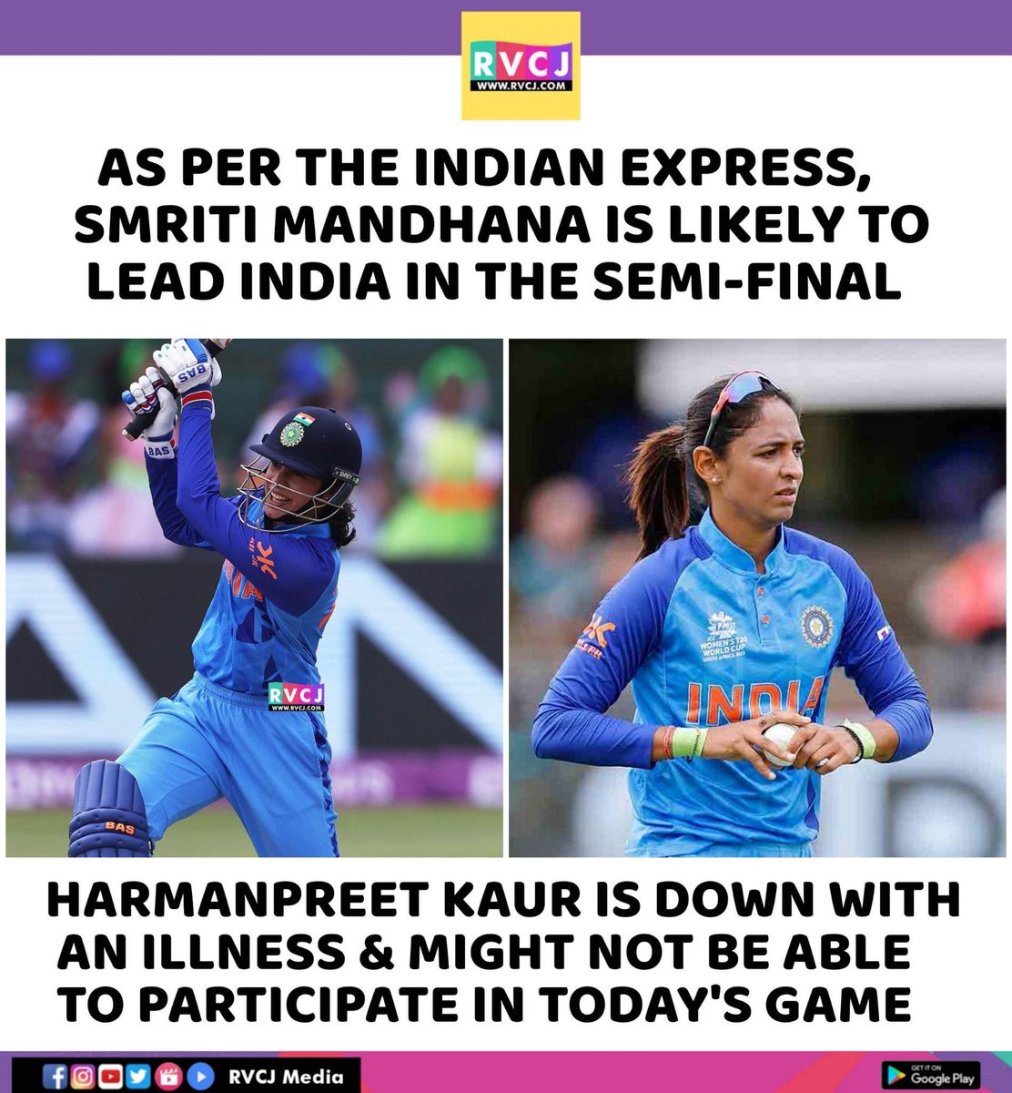 RVCJ_FB's tweet photo. Smriti Mandhana! https://t.co/hdQtMI6fvU