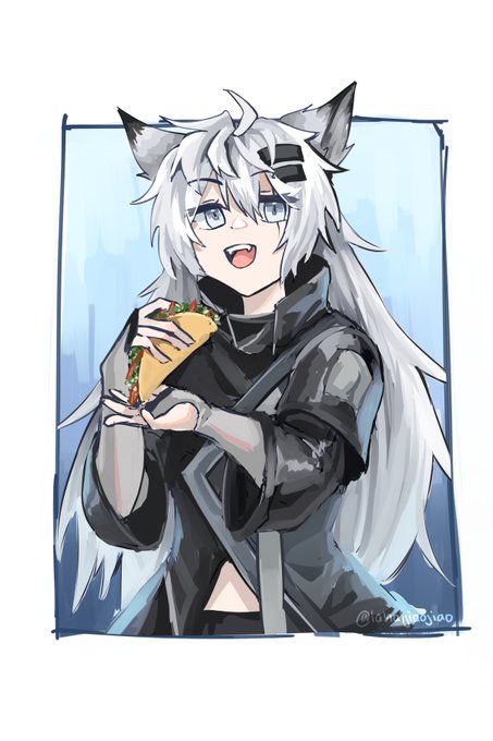 taco tuesday with lappland (it is wednesday 12AM)#arknights #明日方舟 #100日チャレンジ 