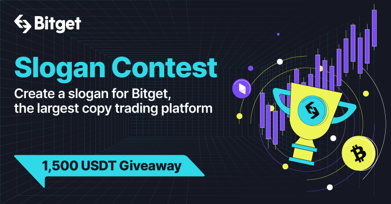 bitget's tweet photo. π€© #BitgetSloganContest: 1,500 $USDT to Give Away
βοΈ Create a slogan for Bitget with the theme "Copy Trading"
β
Complete the gleam tasks
π₯ 10 best slogans will win 50 USDT each!
π₯ The first 1,000 qualified participants will receive 1 USDT each
Join here ‡οΈ