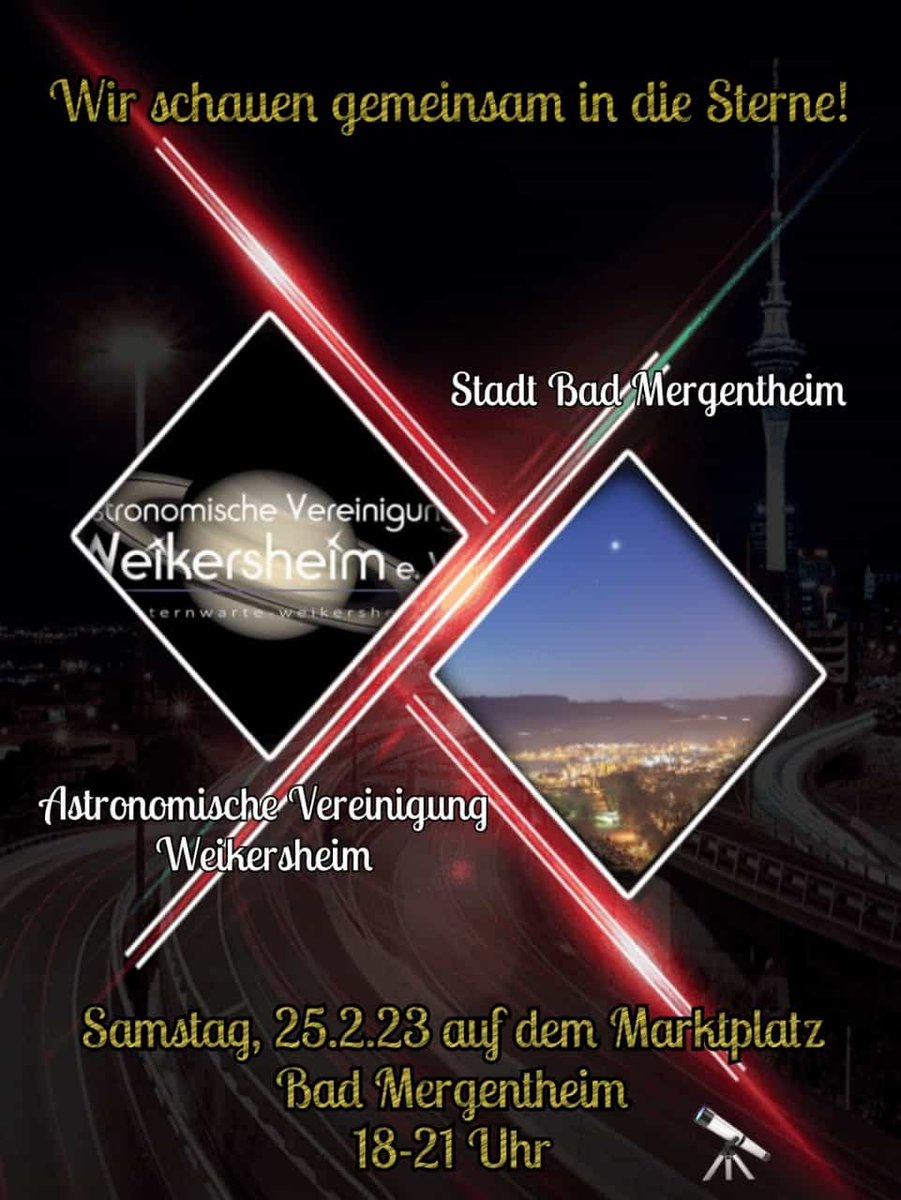 #clearsky #sidewalkastronomy #mergentheim