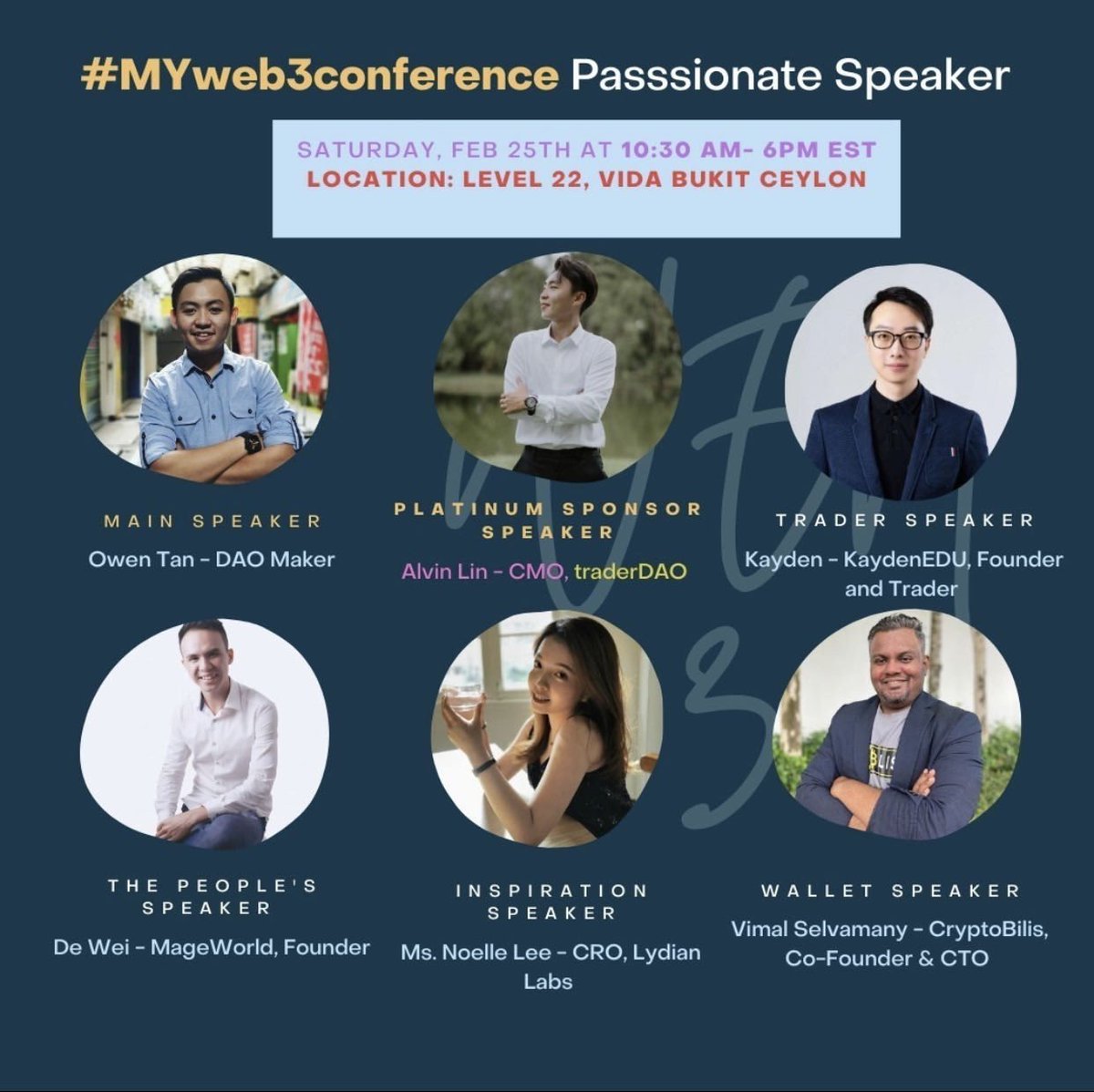 Our CRO, Noelle will be speaking on #MYweb3conference this Saturday! 

It’s our pleasure to see great initiatives brewing in our motherland and we are here to support the Web3 industry!

#LydianLabs #web3serviceagency #marketing #APACregion #Malaysia
