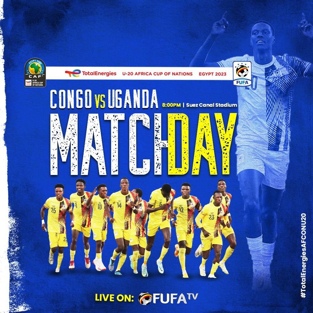 Massive game for the Hippos in Ismailia tonight. Congo U-20 vs Uganda U-20. A win takes us through.