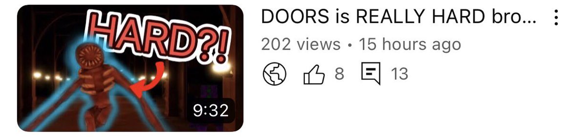 Batch3y1's tweet image. My most popular video so far in only 15 hours… ILSYM DOORS