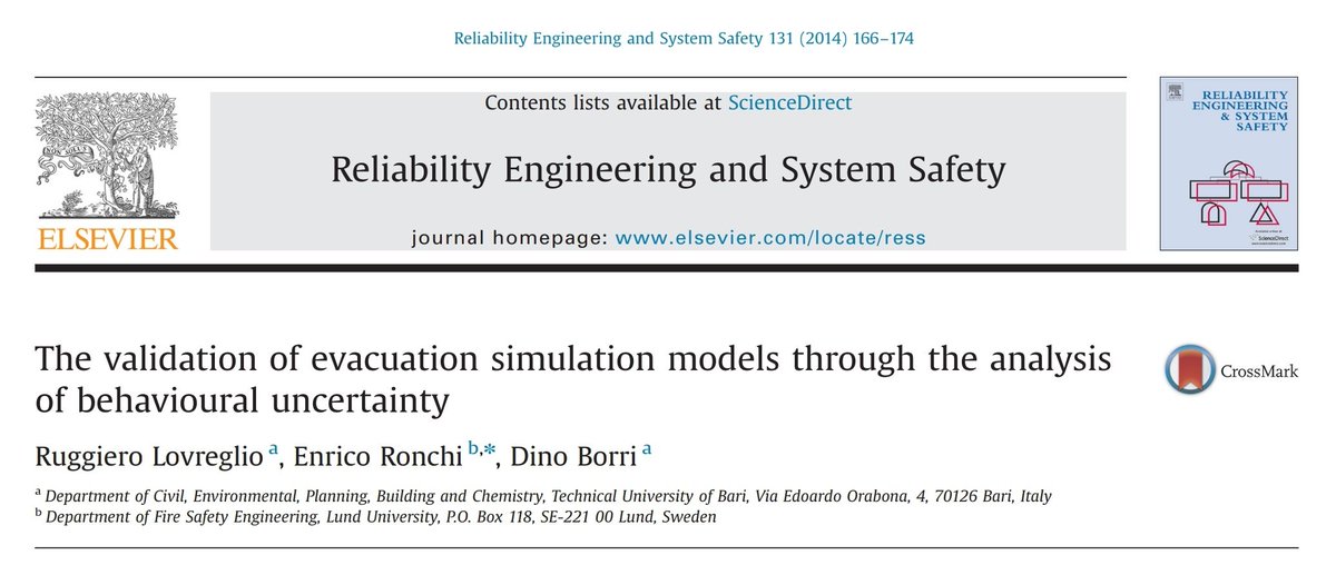 r_lovreglio's tweet photo. Another boy reached 100 citations on #GoogleScholar this month 😊
This was my second paper ever published ages ago and it was on #evacuation model #validations
https://t.co/LIumOXyvc4 https://t.co/xZV3iXuKWi