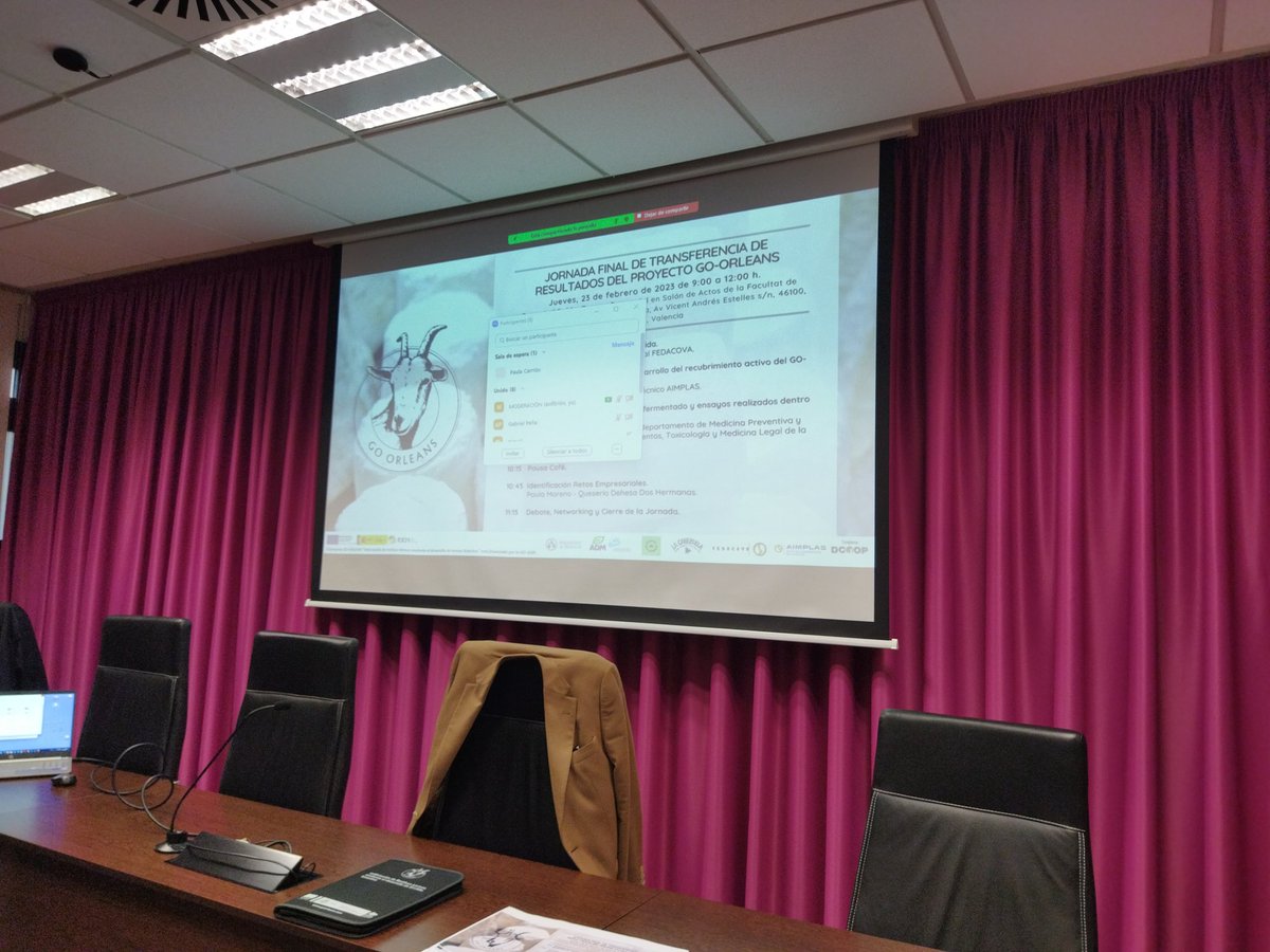 FEDACOVA_VLC's tweet photo. Todo a punto para arrancar la Jornada final de Transferencia de resultados del Proyecto Go-Orleans.

@aimplas @QuesosCabezuela #QueseríaDehesaDosHermanas @Biopolis_SL @UV_EG https://t.co/OXVQriEIDZ