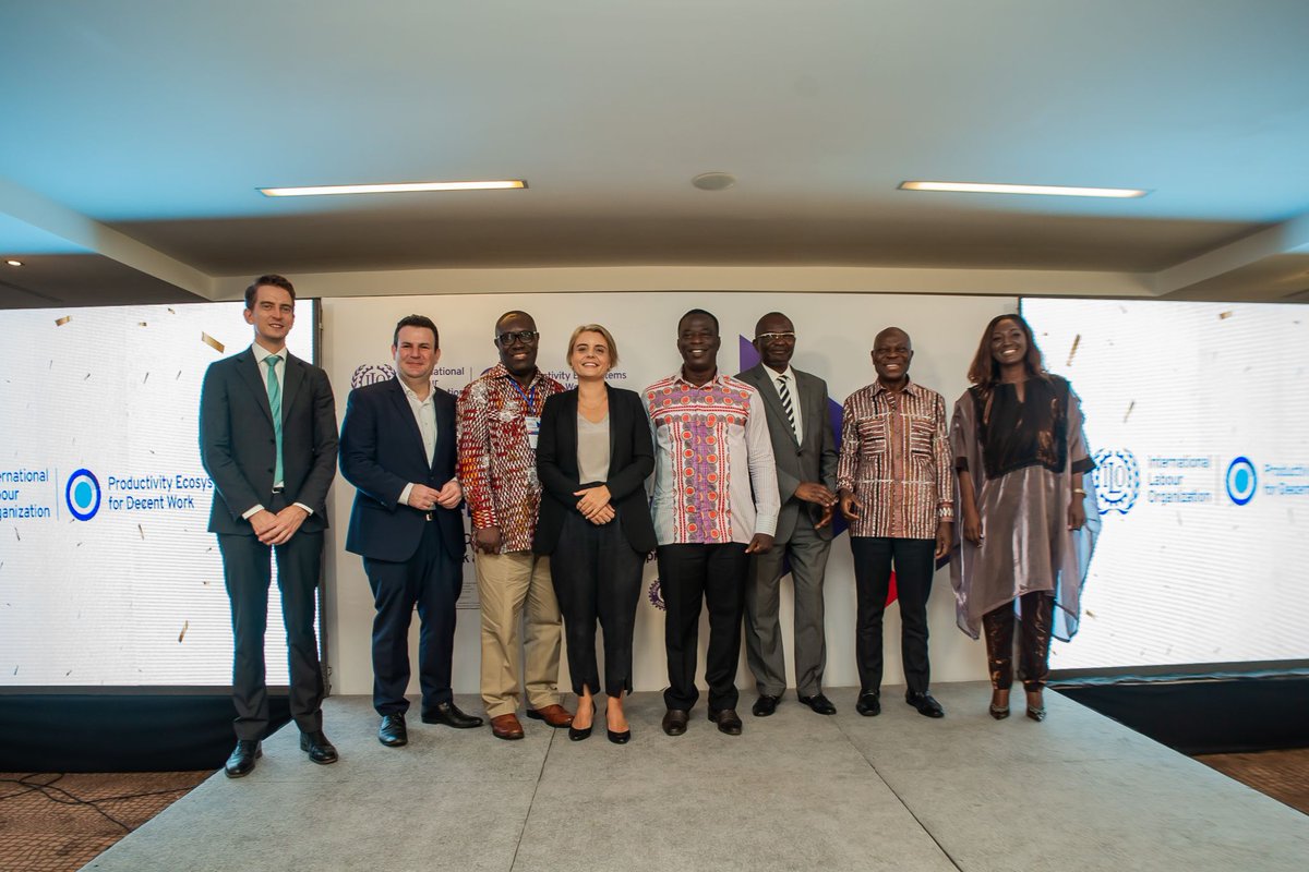 StephUlrich's tweet photo. Grateful to @ILO DG @GilbertFHoungbo for launching our new #Productivity Ecosystems for #decentwork in Ghana!

With @SECO_CH @noradno @kyrreholmMFA  @SwissAmbAccra @hubertus_heil https://t.co/KMYMjCADLr