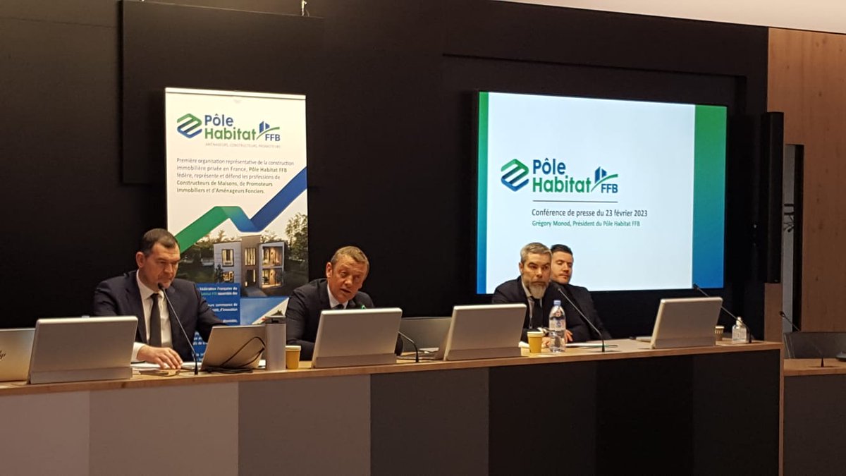 HabitatFFB's tweet photo. [📢 CONFÉRENCE DE PRESSE] @Gregory_Monod dresse ce matin le bilan 2022 des marchés du #logement neuf, qui sombrent dans une #crise historique sévère, similaire à celle des #subprimes, en dépit d’une demande soutenue https://t.co/hp4tJLjZRS