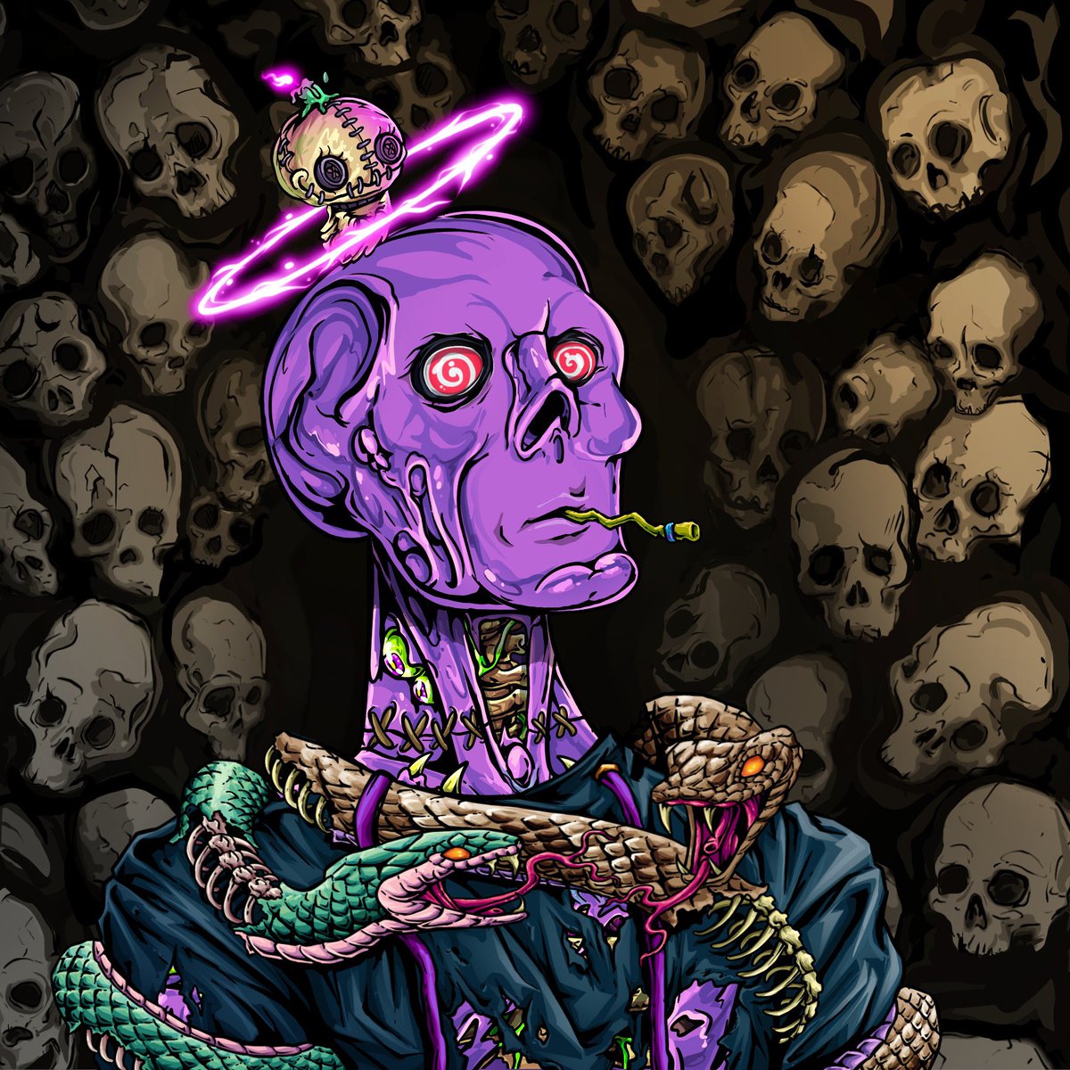 Joints crack, skeletons rise,
Digital souls that never die.
Solana's chains, the gateway to life,
Eternal avatars without a sigh.
<a href="/TombStonedHS/">TombStoned</a> 

#TombStoned #Resurrection