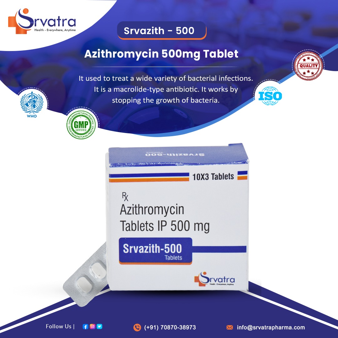srvatrapharma's tweet photo. We at Srvatra Pharma always remain committed to providing the best quality and effective medicines to our clients that promote better healthcare in their patients.  
𝐂𝐚𝐥𝐥 𝐧𝐨𝐰📱:- +91-7087038973
𝐄𝐦𝐚𝐢𝐥 𝐔𝐬📩:-  info@srvatrapharma.com
 #srvatrapharma #Azithromycin https://t.co/ZWBk15oVGw
