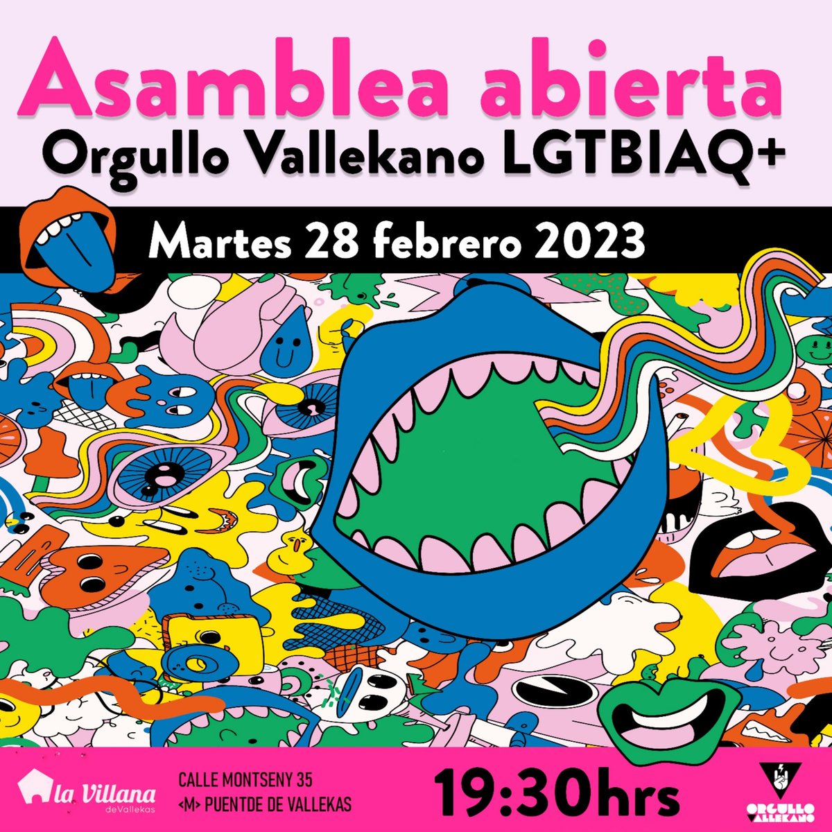 orgullovallekas's tweet photo. Próxima asamblea abierta #OrgulloVallekano https://t.co/bzhwkPkG0Q