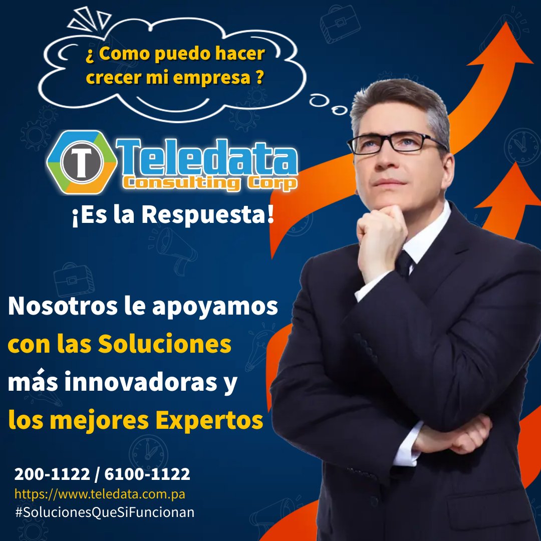 Teledata's tweet photo. ¿Necesita que su Empresa Crezca y que su personal se más Productivo?
.
Si es así, esta información es para Usted 👍
.
✅ En Teledata Consulting, Corp podemos asesorarle y ofrecerle las tecnologías mas innovadoras para que su empresa despegue. 🚀 https://t.co/JaHHe1kN4N
