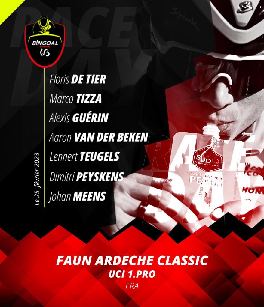 Wagner-Bazin-WB (@wagnerbazinwb) on Twitter photo 🇫🇷 <a href="/boucles_classic/">Boucles Drôme-Ardèche</a>
🗓 25/02
Line-Up #ardeche
<a href="/FlorisDeTier/">Floris De Tier</a> 🇧🇪
<a href="/marcotizza/">MarcoTizza</a> 🇮🇹
@alexisguerin33 🇫🇷
<a href="/AaronBeken/">Aaron Van der Beken</a> 🇧🇪
#lennertteugels 🇧🇪
<a href="/DimitriPeyskens/">DimitriPeyskens</a> 🇧🇪
#johanmeens 🇧🇪
ℹ️ wbca.be/course/faun-ar…
#bingoalwb #BAD23 🇫🇷 <a href="/boucles_classic/">Boucles Drôme-Ardèche</a>
🗓 25/02
Line-Up #ardeche
<a href="/FlorisDeTier/">Floris De Tier</a> 🇧🇪
<a href="/marcotizza/">MarcoTizza</a> 🇮🇹
@alexisguerin33 🇫🇷
<a href="/AaronBeken/">Aaron Van der Beken</a> 🇧🇪
#lennertteugels 🇧🇪
<a href="/DimitriPeyskens/">DimitriPeyskens</a> 🇧🇪
#johanmeens 🇧🇪
ℹ️ wbca.be/course/faun-ar…
#bingoalwb #BAD23