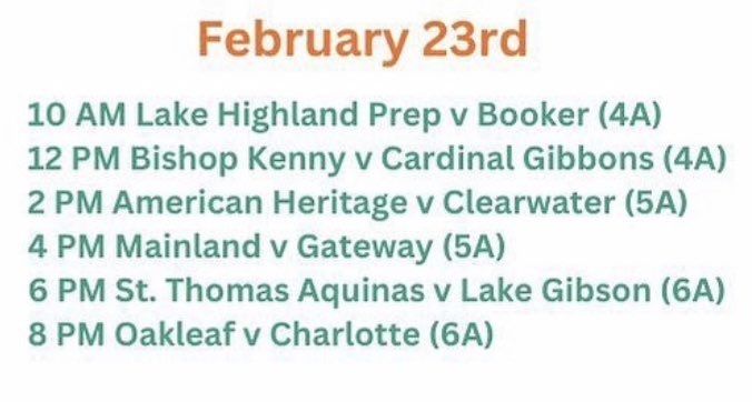 Sleeper Athletes Ladies Basketball (@sathleteslbb) on Twitter photo Good luck to all the ladies playing in the Final Four today in Lakeland
Especially my girls from #The954!
<a href="/Mariahdaballer/">Mariah Mckenzie</a> <a href="/sydsimonee_/">Sydni Studesville</a> <a href="/GreenJasleen/">Jasleen Green</a> <a href="/Darkside_tt_/">Teriyah Mcfadden</a> <a href="/dezurayyyy/">Dezuray McGill</a> <a href="/Gaby_D_15/">Gaby Dumas</a> <a href="/gordonnkarina/">Karina Gordon</a> <a href="/Sheisnyla_mcf/">Nyla McFadden</a> <a href="/kamryncorporan/">kamryn ๐</a> <a href="/khadeehession/">khadee hession</a> <a href="/reinagreenn/">ReinaG12</a> Good luck to all the ladies playing in the Final Four today in Lakeland
Especially my girls from #The954!
<a href="/Mariahdaballer/">Mariah Mckenzie</a> <a href="/sydsimonee_/">Sydni Studesville</a> <a href="/GreenJasleen/">Jasleen Green</a> <a href="/Darkside_tt_/">Teriyah Mcfadden</a> <a href="/dezurayyyy/">Dezuray McGill</a> <a href="/Gaby_D_15/">Gaby Dumas</a> <a href="/gordonnkarina/">Karina Gordon</a> <a href="/Sheisnyla_mcf/">Nyla McFadden</a> <a href="/kamryncorporan/">kamryn ๐</a> <a href="/khadeehession/">khadee hession</a> <a href="/reinagreenn/">ReinaG12</a>