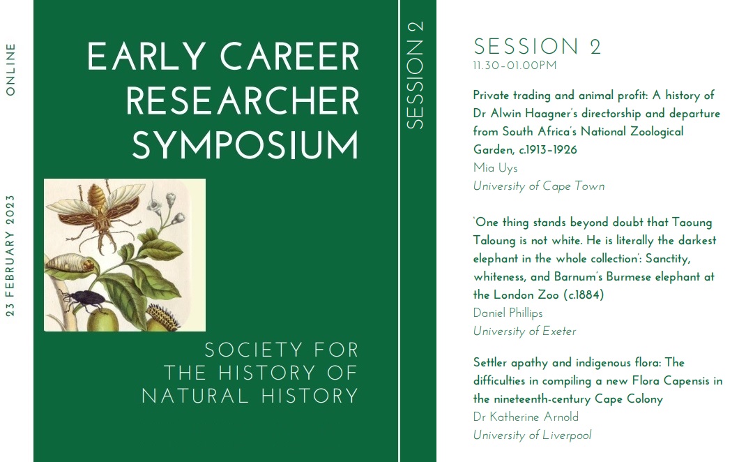 The second session of the @SHNHSocNatHist #SHNH's Early Career Researcher Symposium fascinated me. Beautiful illustrations and amazing researches by Uys, Phillips and Dr. Arnold! #SHNHERC #nathist #histnathist #naturalhistory