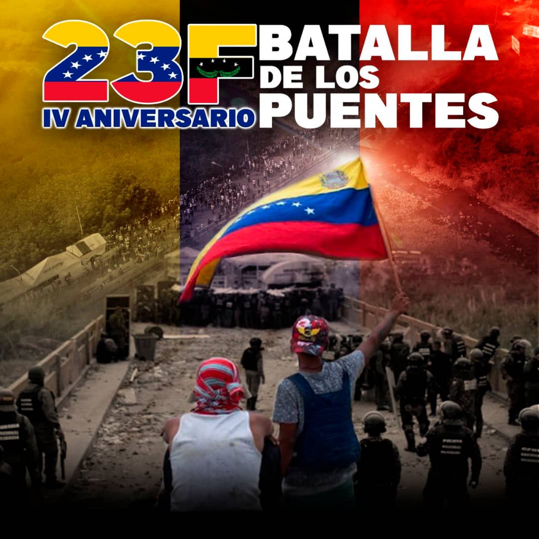 Hace 4 años fue la Batalla de los Puentes y hoy desde la Dirección del Partido, honramos la entrega, el sacrificio y el amor de los hombres y mujeres que nos permitieron  hoy decir que  vivimos en un país en paz, libre y soberano. ¡Qué viva el pueblo Venezolano!
#DeVueltaAClases