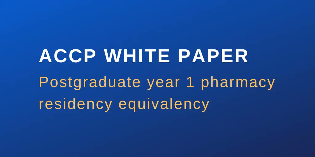 JACCPJournal's tweet photo. Mid-career shifts, including those into clinical pharmacy positions, are common. The @ACCP Publications committee outlines residency equivalency for both applicants and prospective employers. https://t.co/EvC9OaW7C6  @brihemstreet @bbookstaver_USC @Kwchamb @CSchumacher42 https://t.co/XTxvwaAYE8