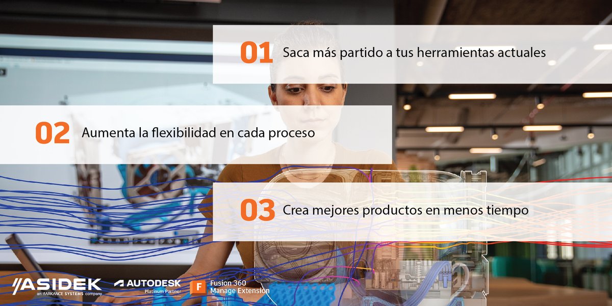 arkance_spain's tweet photo. #PLM de #Autodesk te ayuda a aumentar la agilidad
en el desarrollo de productos. ¿Por qué utilizar #Fusion360 Manage con #Upchain? 🧐
✔ #Colaboración más eficaz
✔ Único origen para todos los datos de producto
✔ Única fuente de información
🔗 https://t.co/lpxNj3bdM0 https://t.co/FOXT8zqsEx