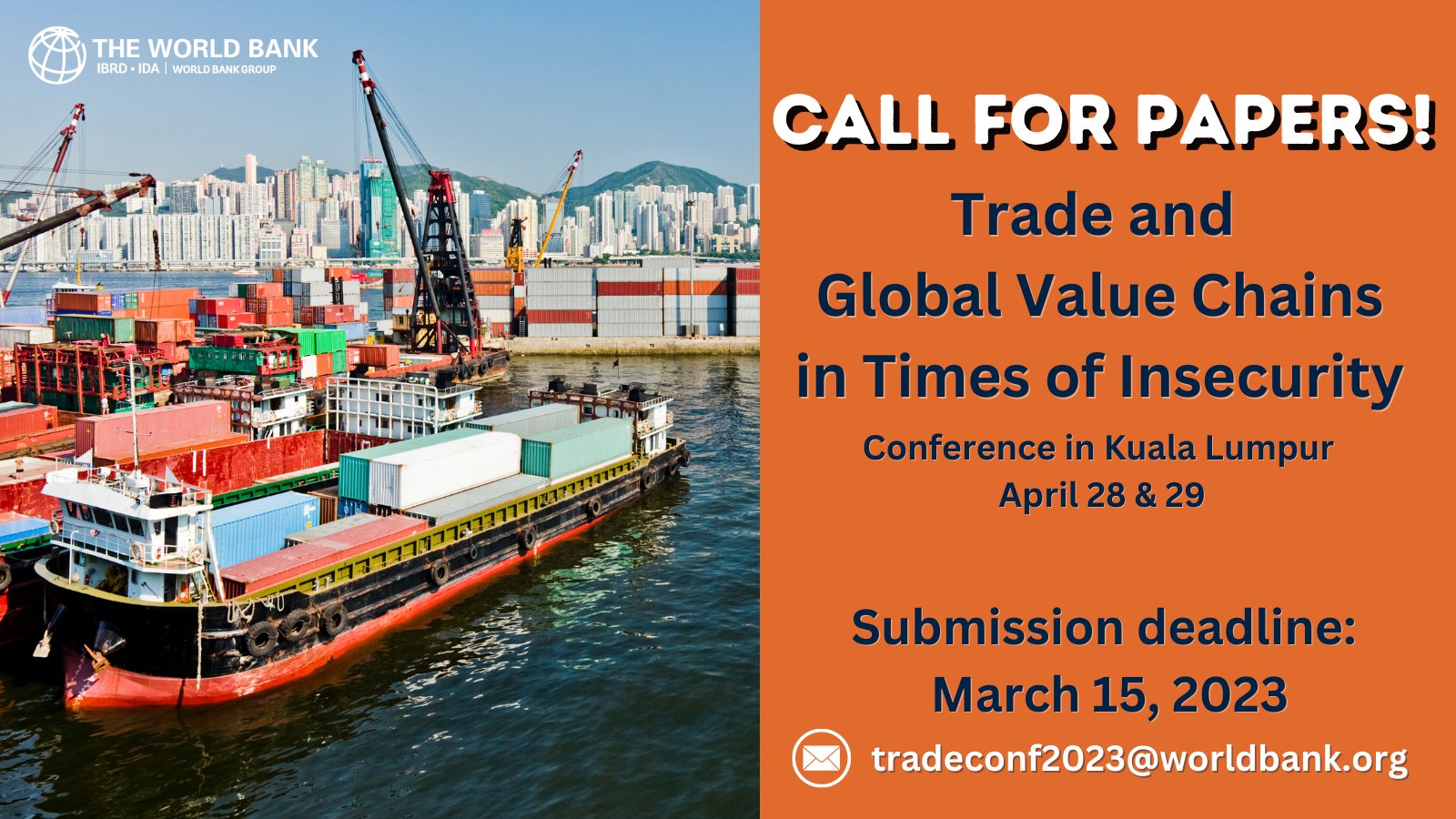 World Bank Research on Twitter "📢CALL FOR PAPERS for the World Bank's “Trade and Global Value