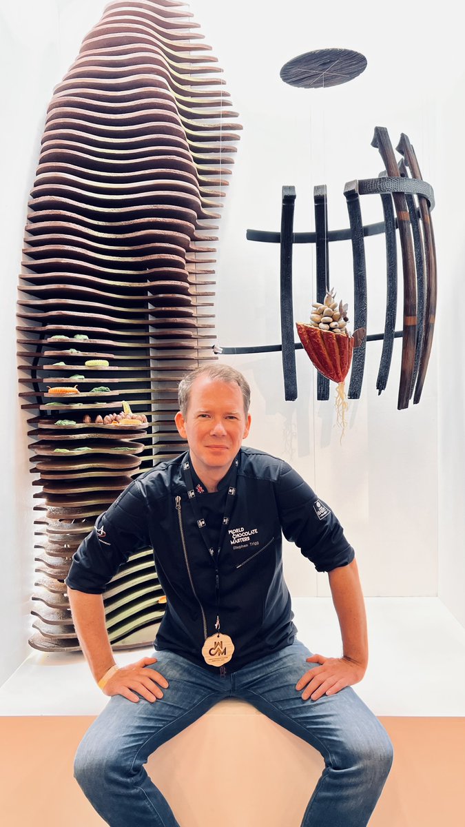 GreyhoundBox's tweet photo. Our customer Stephen from @LaudenChocolate competed as a finalist at the @wcm_competition 2022 🍫

The first prototype was with cardboard provided by #Greyhound #Box and the final piece was chocolate - delicious 😋

We are so proud of Stephen!! https://t.co/JRRkgZOEBR