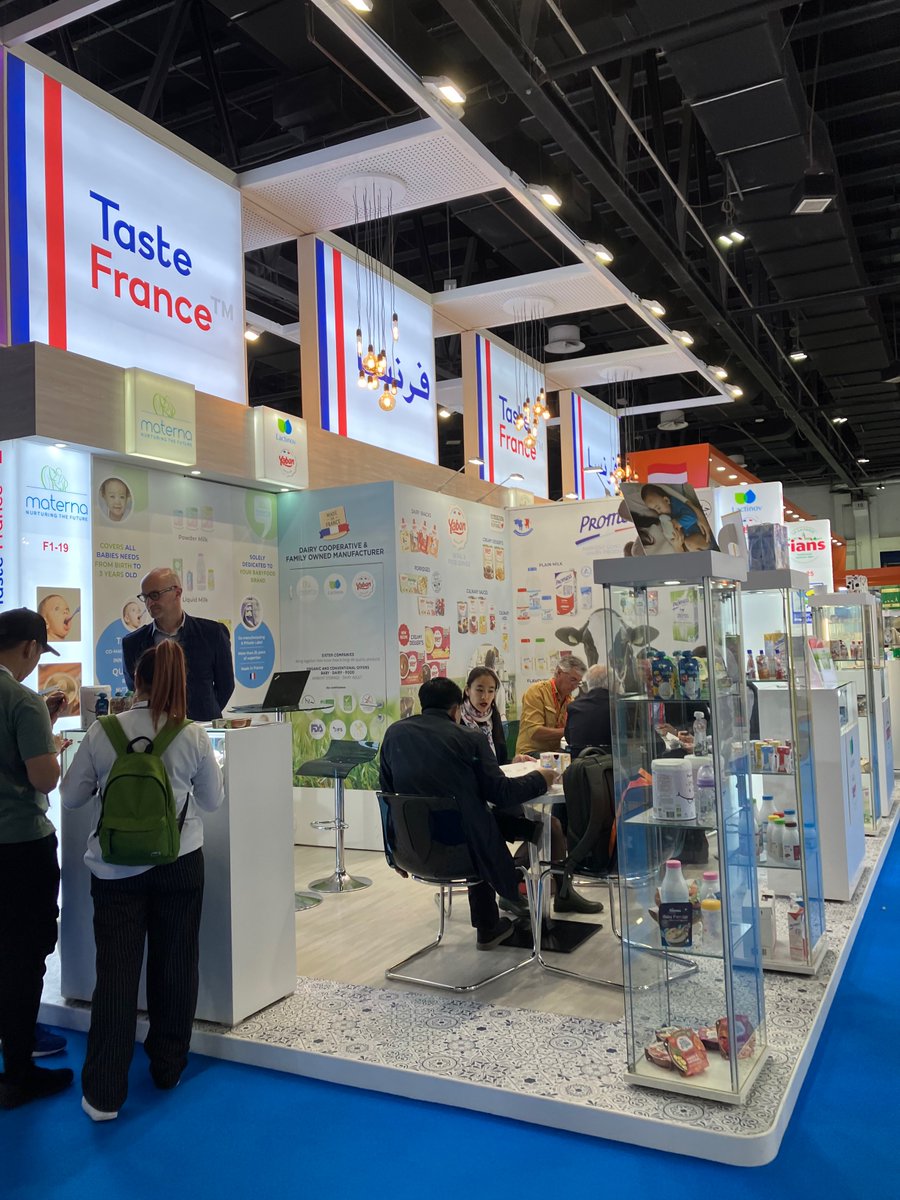 TasteFrance_EN's tweet photo. LIVE🔴actions of #FrenchPavilion at @Gulfood Dubai 2023! You can still discover high quality French products in one place ➡️https://t.co/Uf0baawdNI #TasteFrance @BF_Food  @BF_MiddleEast @BCInter @regionbretagne @Devup_  @RCValdeLoire @FoodLoire https://t.co/RUA7IkVDF0