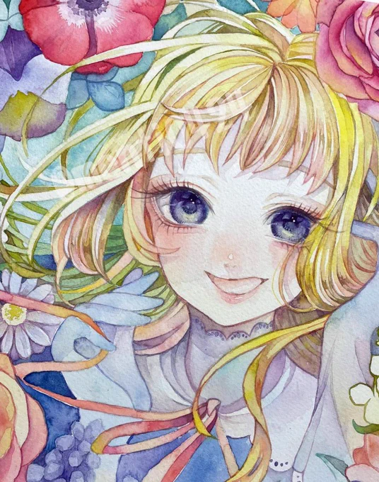 #アナログ絵で魅せてみよ 