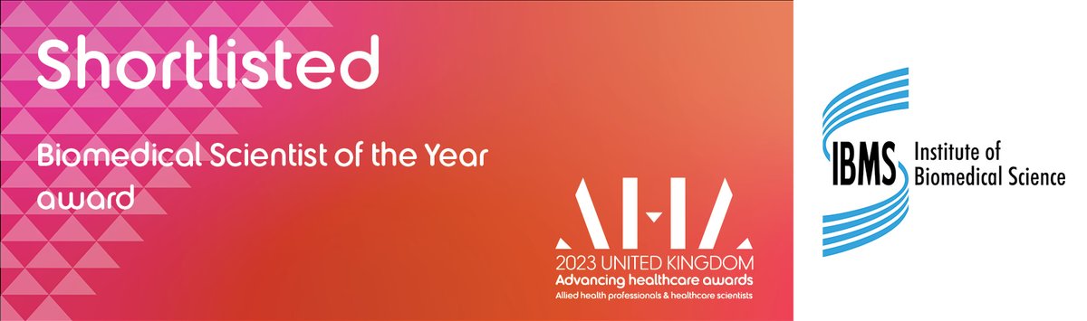 StaffsBMS's tweet image. Absolutely blown away to be shortlisted for this year's @AHAwards Biomedical Scientist of the Year award. Thanks to all of my @StaffsUni @SUBioscience colleagues, NHS partners and brilliant students and graduates who support, inspire and motivate me every single day... 😊