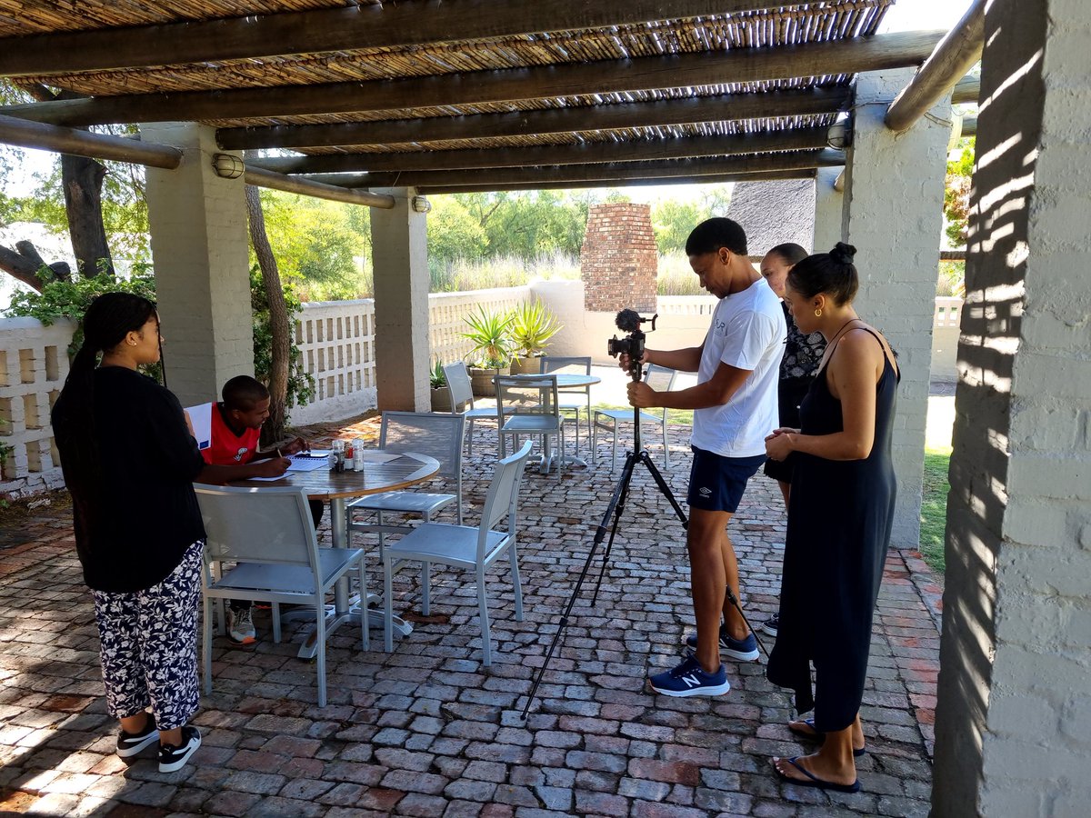 NosindisoM's tweet photo. Capacity Building, Skills Transfer &amp; Economic Justice. Youth of Calitzdorp using camera eqquipment learning to tell stories from their communities. An @_IJR_  and @UWConline partnership. https://t.co/mCdGuIBTDv