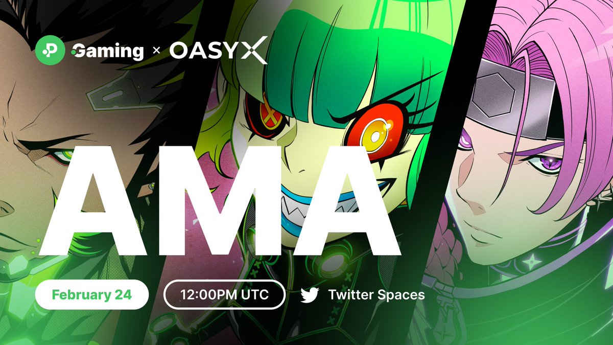 gamesdotgg's tweet photo. Join us tomorrow with @oasyx_official as we explore the @oasys_games ecosystem and everything it has in store for gamers 🎮

Register on https://t.co/iMyZABnkPO &amp; tune into our AMA for your chance to win OASYX Genesis NFTs! ⬇️

📅 24 February | 12PM UTC
🎙️ https://t.co/Llr58lMFVm https://t.co/fi7PZFqpXJ