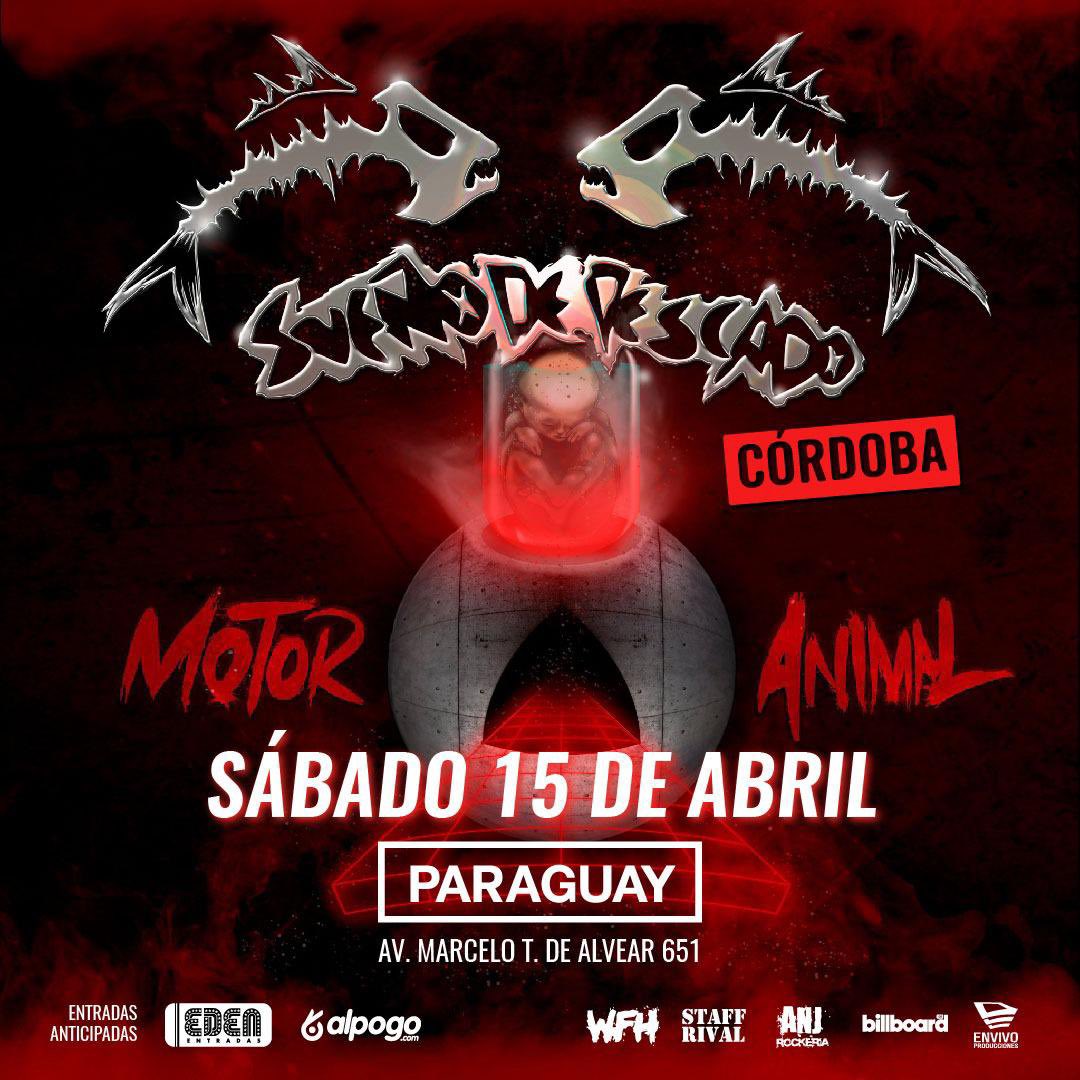 sdepescado's tweet photo. 🔜 ¡Volvemos a Córdoba para presentar #MotorAnimal!
📅 Sábado 15 de abril - 21 hs
📍 Club Paraguay (Córdoba)
🎫 Entradas disponibles a partir del viernes 24/2 en:
▪️ @alpogo
▪️@edenentradas https://t.co/dGBxuuRjVC