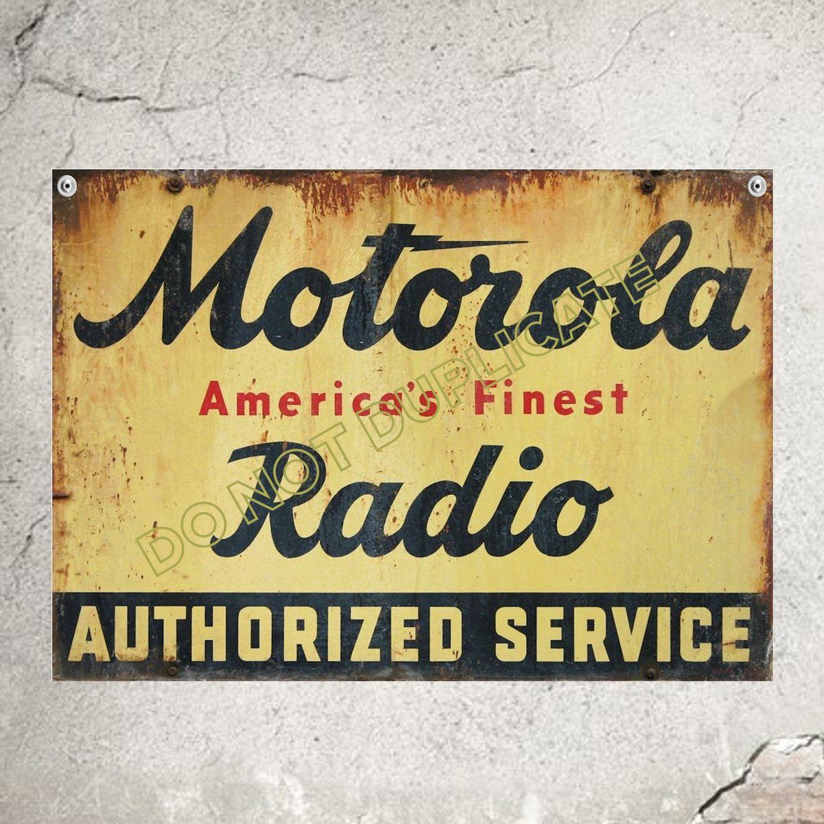 arlissbryant's tweet image. Motorola Radio Sign Rustic Farm Decor tuppu.net/7a73b370 #Shopify #WainfleetTradingPost #RustySign