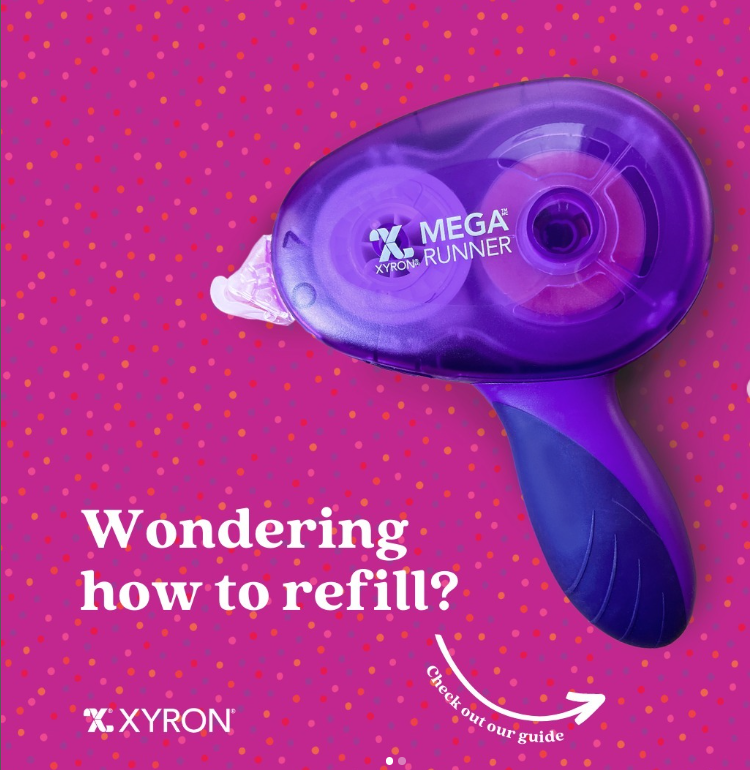 xyroninc's tweet photo. How to refill your Xyron Mega Runner® Adhesive Applicator ➡️ swipe to see and save this post for future use! ⁣
⁣
#craftwithxyron #diy #crafter #craftsupplies #craftproject #tapedispenser #adhesivetape #xyronmegarunner #megarunner #diy #xyronstickstogether https://t.co/gQSicWigQD