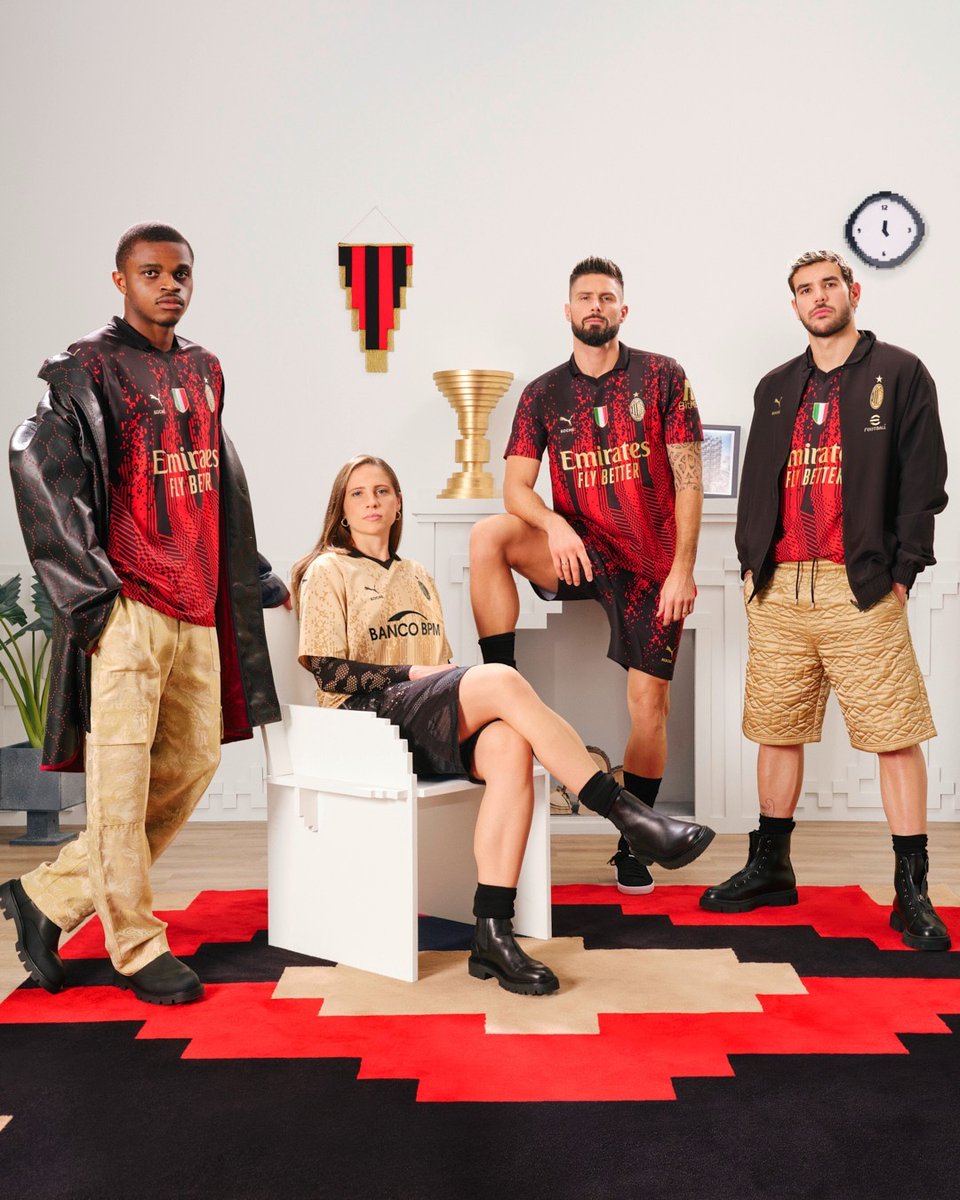 🔴⚫ El AC Milan presentó su cuarta camiseta 22/23 x @pumafootball