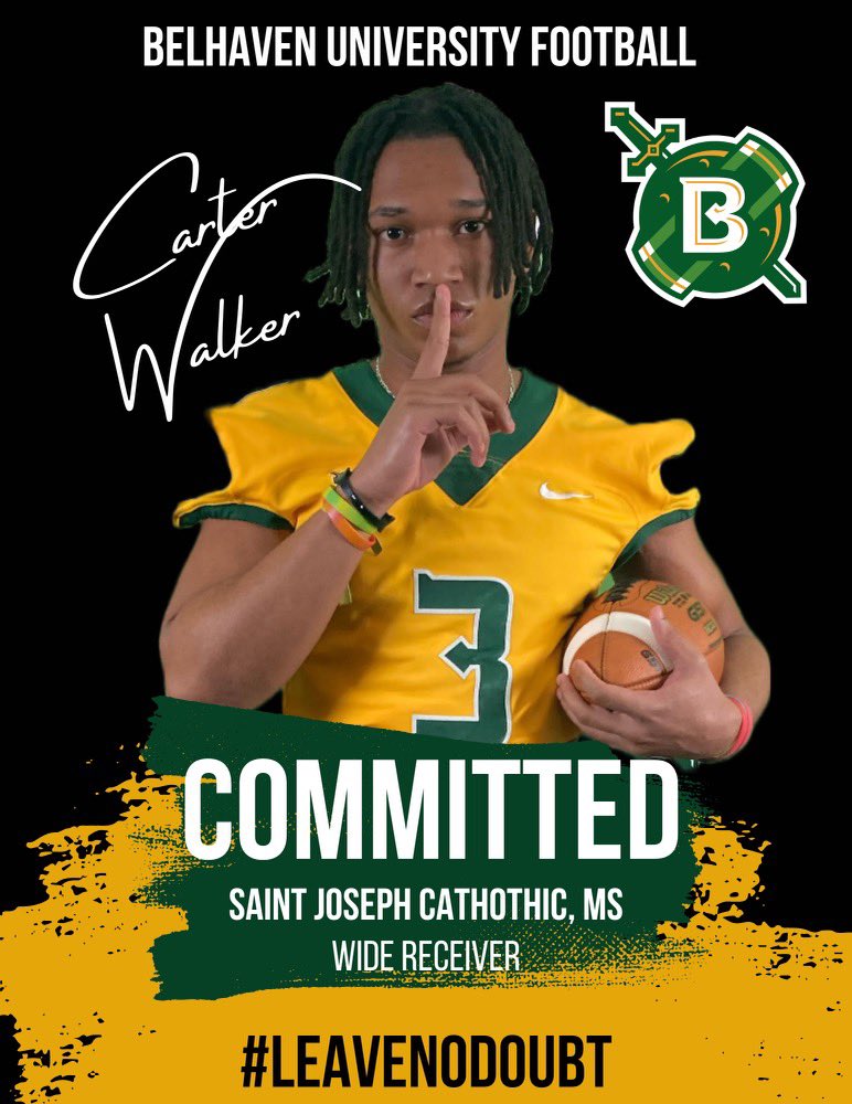 CarterWalker1_'s tweet photo. Committed! 🔰 @BelhavenFB @BlaineMcCorkle @CoachStew_BU @CoachMoeBU @Coach_Conner1 @ESPN3ALLDAY @CoachMo1313 @MikeHowell_12 @StJoeBruinsFB @STJOEBRUINS https://t.co/NuX47WFvWI