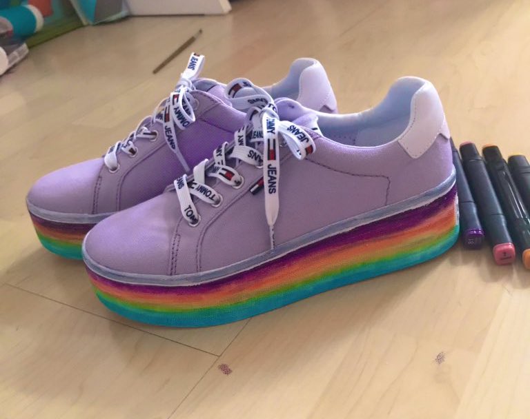 💜Piper💜 on Twitter "Ogs remember when I made irl pastel high tops 4