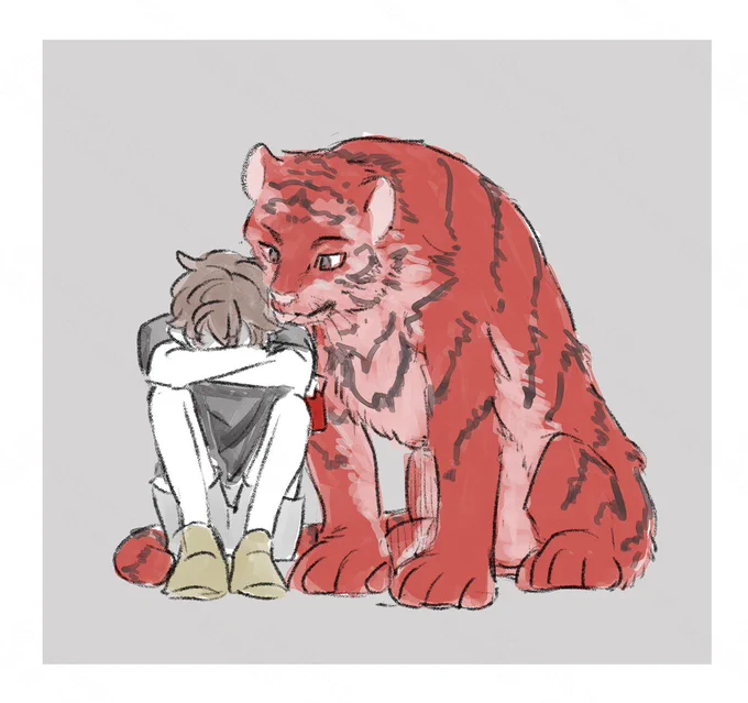 ひとりで泣いてる時だけいつの間にかそばにいるでかい猫 