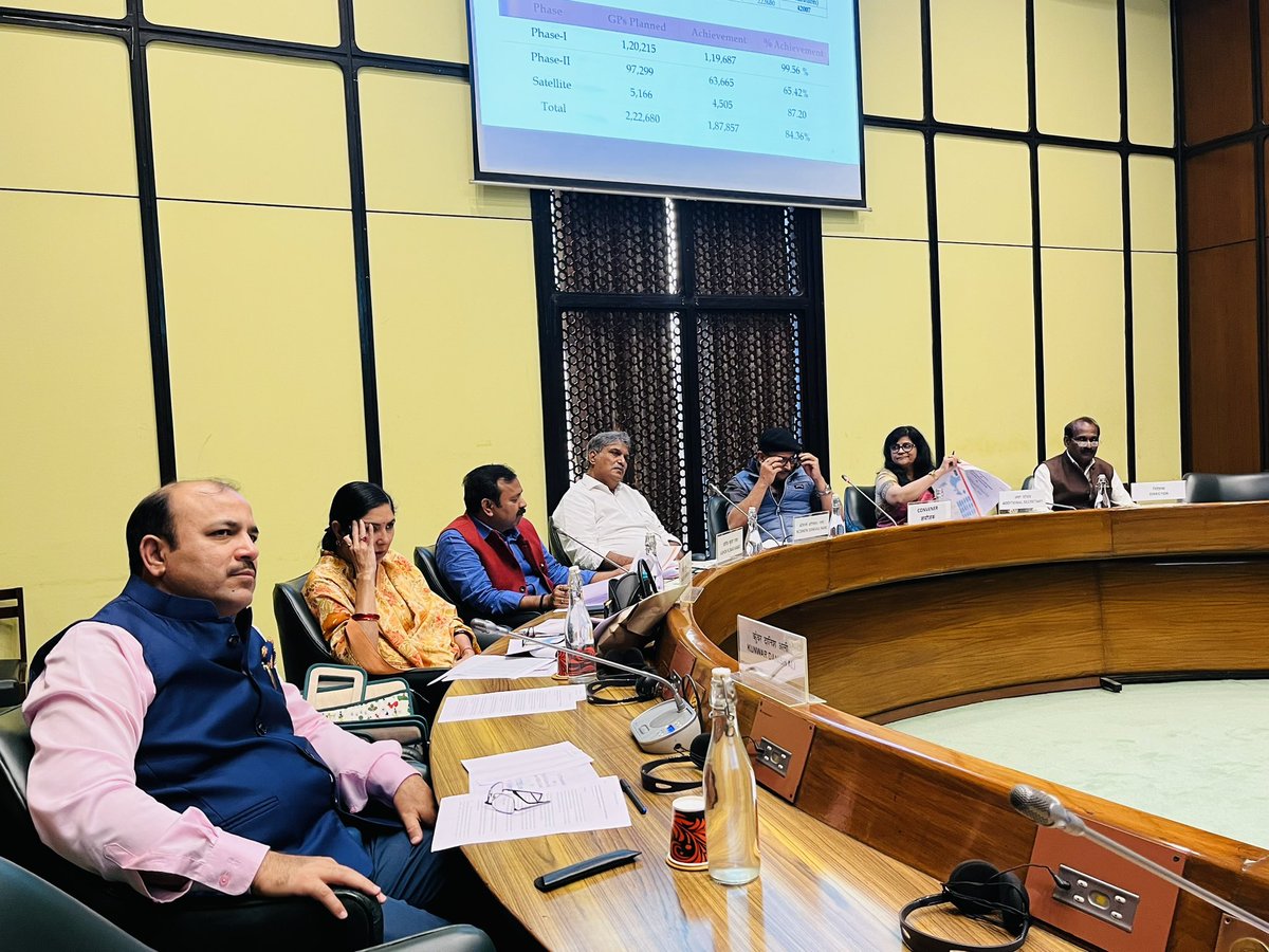 KDanishAli's tweet photo. Today I attended Sitting of the Sub-Committee on the subject 'Review of the BharatNet Scheme and Broadband w.r.t. Last Mile Connectivity'. #CommitteeonEstimates (2022-23). https://t.co/SyCqjbK0ht