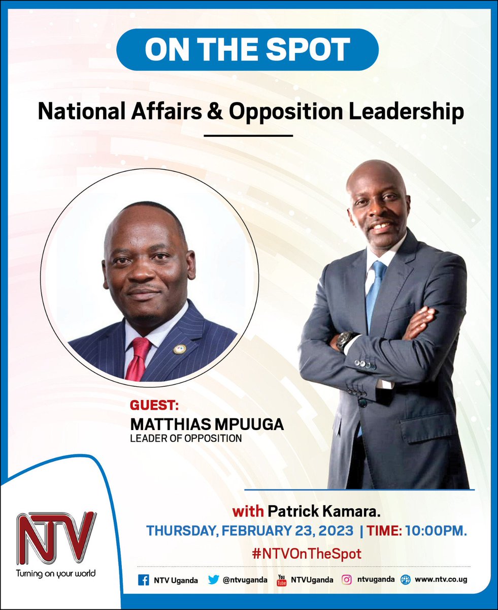 After launching #KungaUganda; our countrywide mobilisation drive, my next stop will be  #NTVOnTheSpot tonight at 10pm. See you then. #AccountabilityAndService