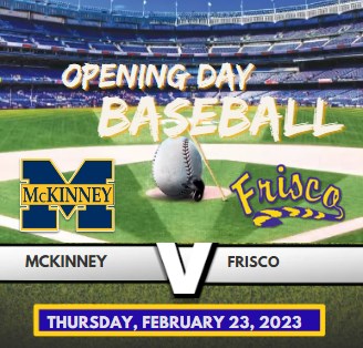 live_texan's tweet photo. McKinney 🆚 Frisco | Varsity Baseball
Lions @ Raccoons 
📆 :Thursday, February 23, 2023
⏰ : 1:30 PM
📺 : https://t.co/IyDHqPZctY

@MHSLions 
@Coach_Shavers @CoachLoyMHS @mactownstuco
@CoachHarbert @coachjgipson @jordonhamiltonn @FHSRaccoons  @McKinneyHSLions https://t.co/Yc3Pupz5bI