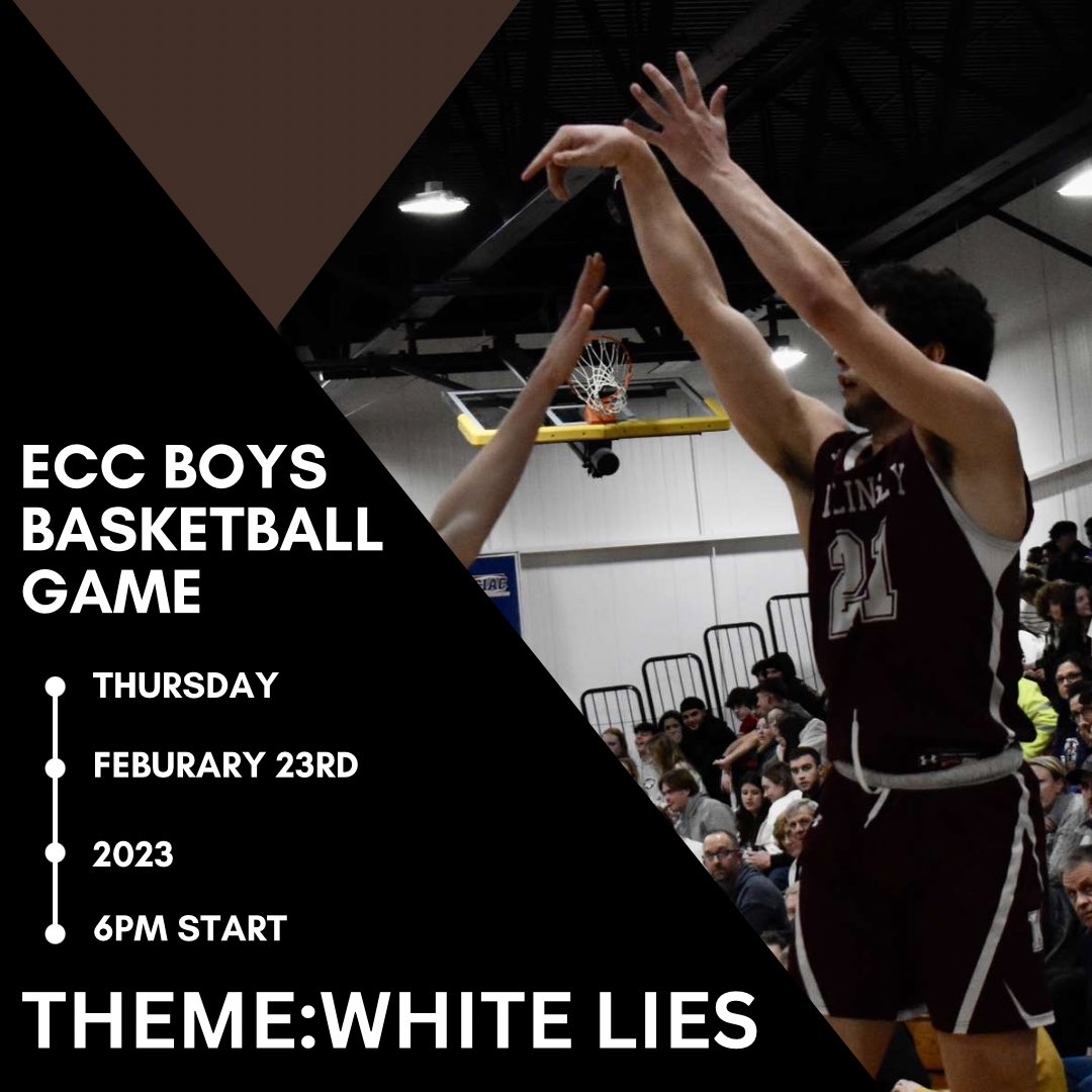 ClassactKhs's tweet photo. BOYS ECC GAME AT HOME VERSUS STONINGTON BE THERE‼️ THEME:WHITE LIES https://t.co/H6lBQzu0yD
