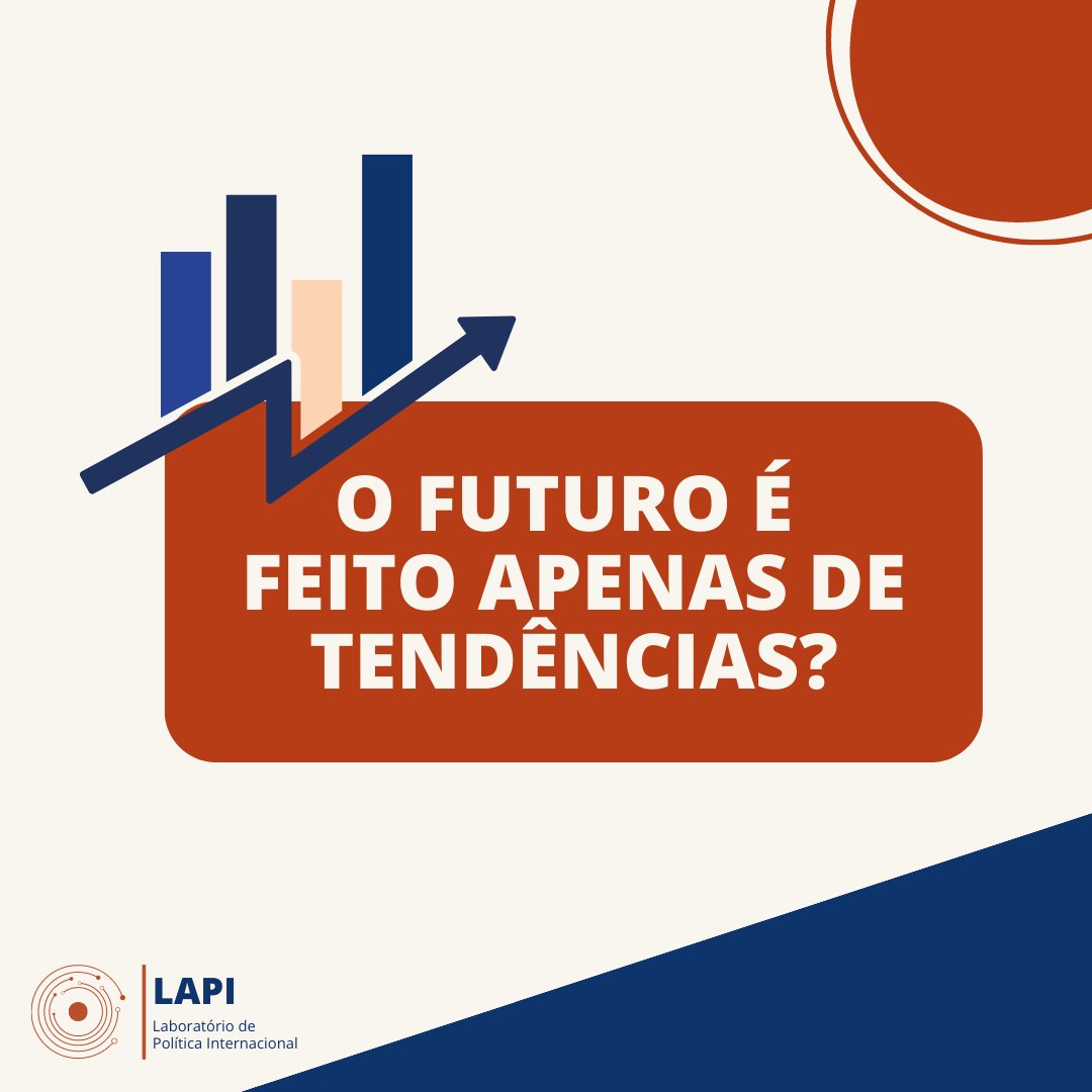 Tendências são aqueles eventos que já podem ser observados atualmente e que possuem uma probabilidade muito grande de continuarem ocorrendo, com características similares, no futuro. 
O aumento nos fluxos migratórios é um exemplo 
de tendência.
