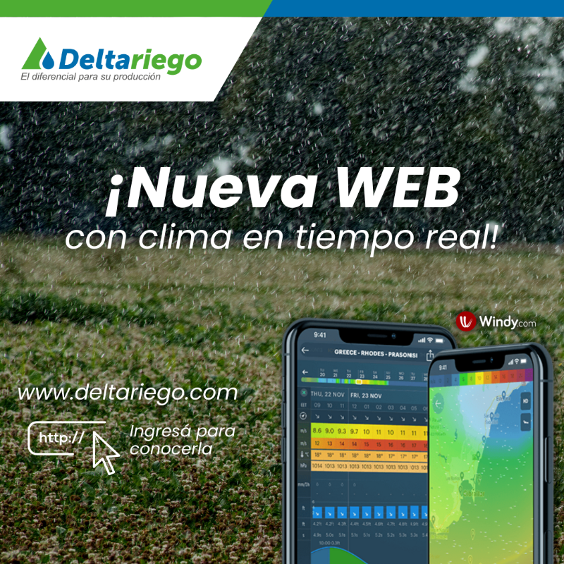 deltariego's tweet photo. 🌐 Actualizamos nuestra WEB y ahora contamos con un visualizador de precipitaciones en tiempo real.

Ingrese ahora y conozca todas las soluciones en sistemas de riego.
